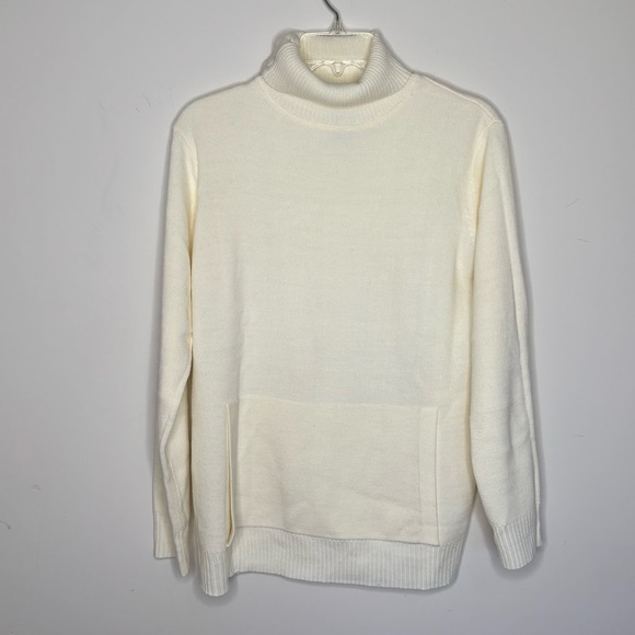 Sideffects Oversized Ivory Cream Sweater Vintage Pullover Women Small - Picture 1 of 8